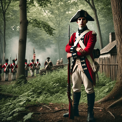 British soldier in North America